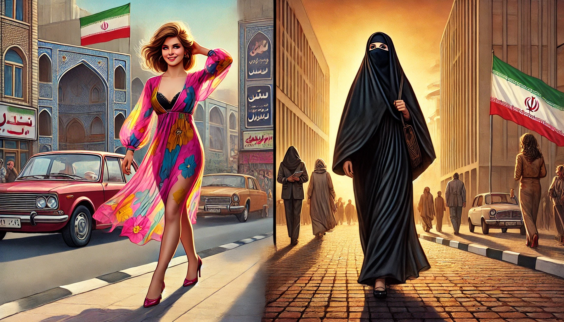 Иранские женщины. Жизнь до и после исламской революции.