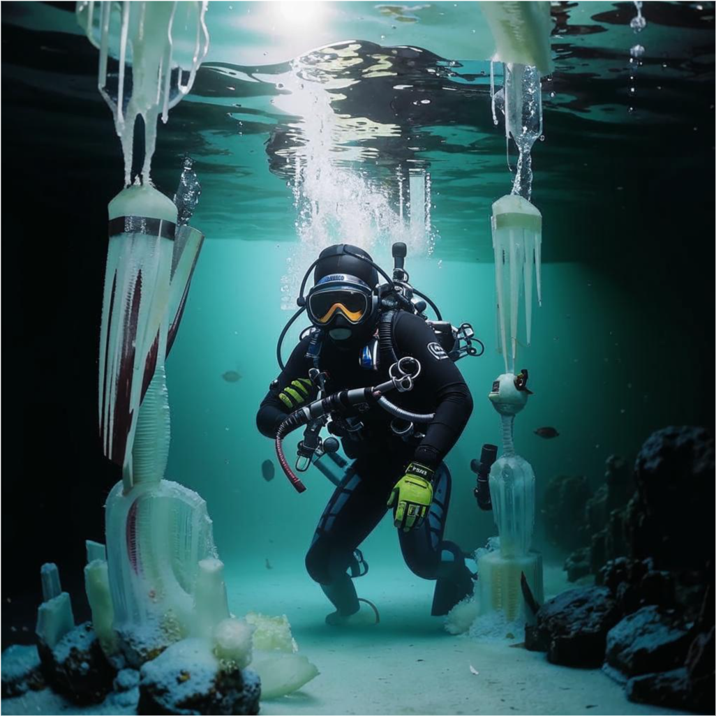 Иранские дайверы обнаружили на дне Каспийского моря руины неизвестного города