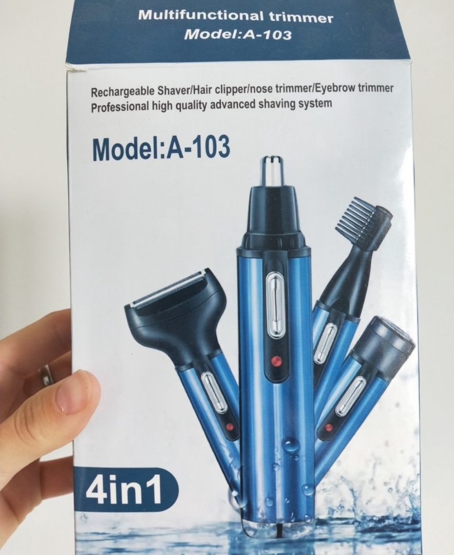 Триммер для носа, ушей, бороды. 4 в 1. Модель А-103. Почти бесполезный прибор.
