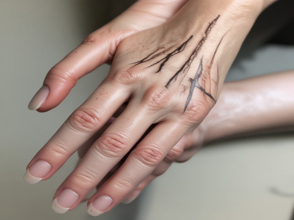 У каждого человека есть уникальный рисунок вен на пальцах.