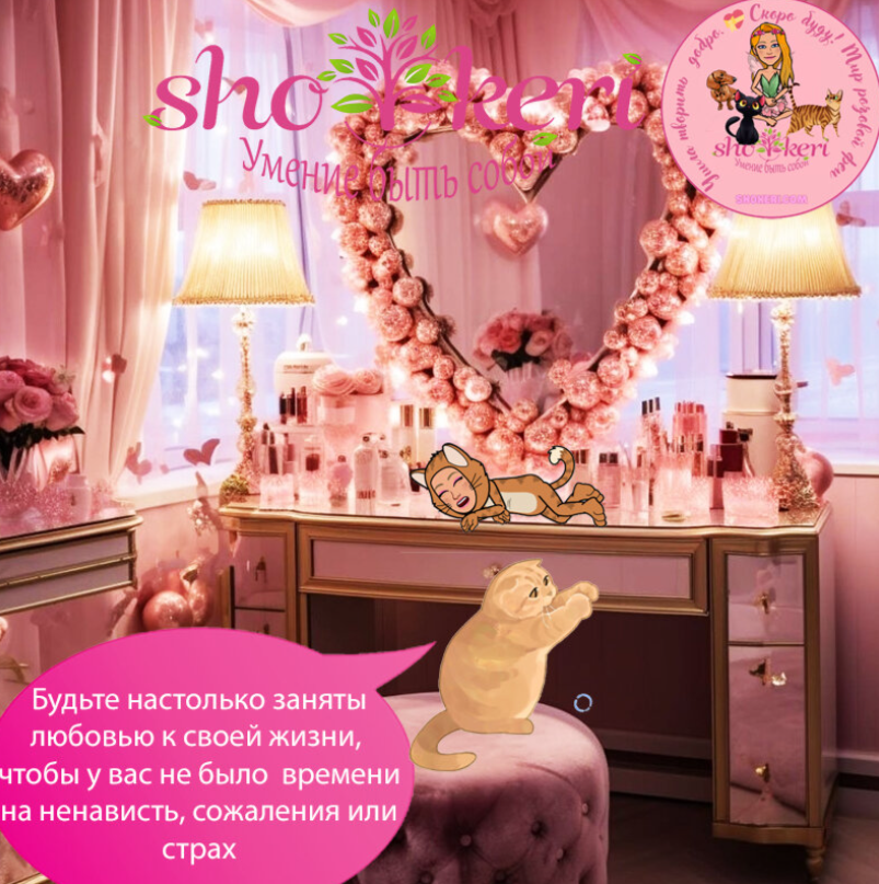 Как принять себя такими, какие вы есть, когда вам 40+, глядя на своих котов