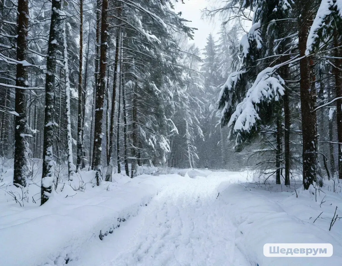 Белый, белый, белый снег...Белая зима. Январь