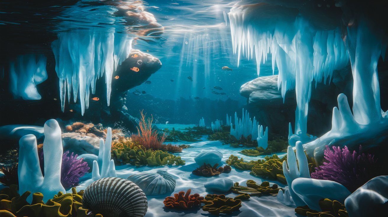 Как на дне моря появляются сосульки