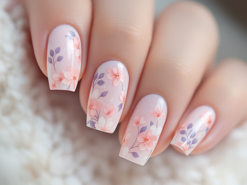 Маникюр с цветами (часть 1)