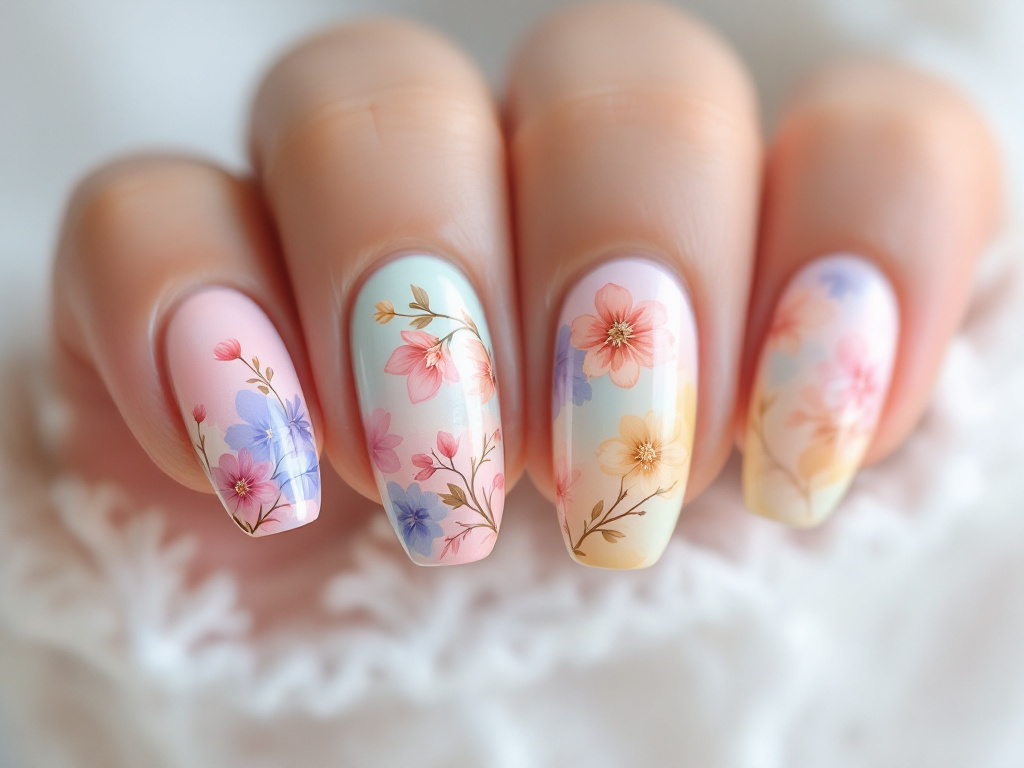 Маникюр с цветами (часть 1)