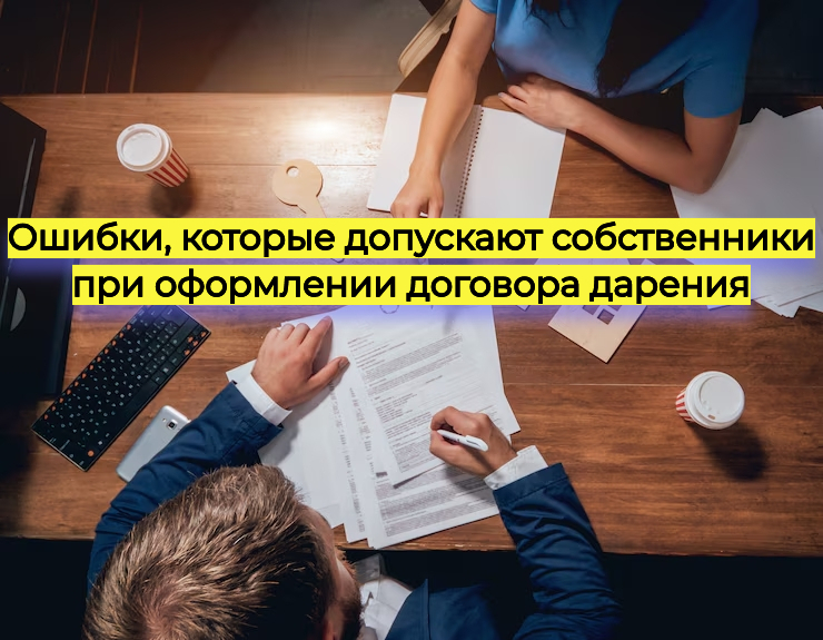 Ошибки, которые допускают собственники при оформлении договора дарения