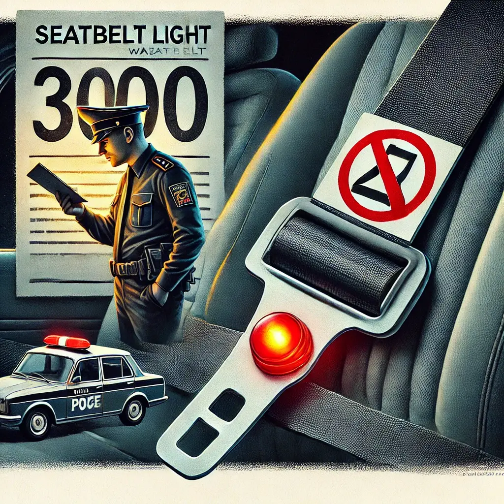 Увеличение штрафа за не пристёгнутый ремень!
