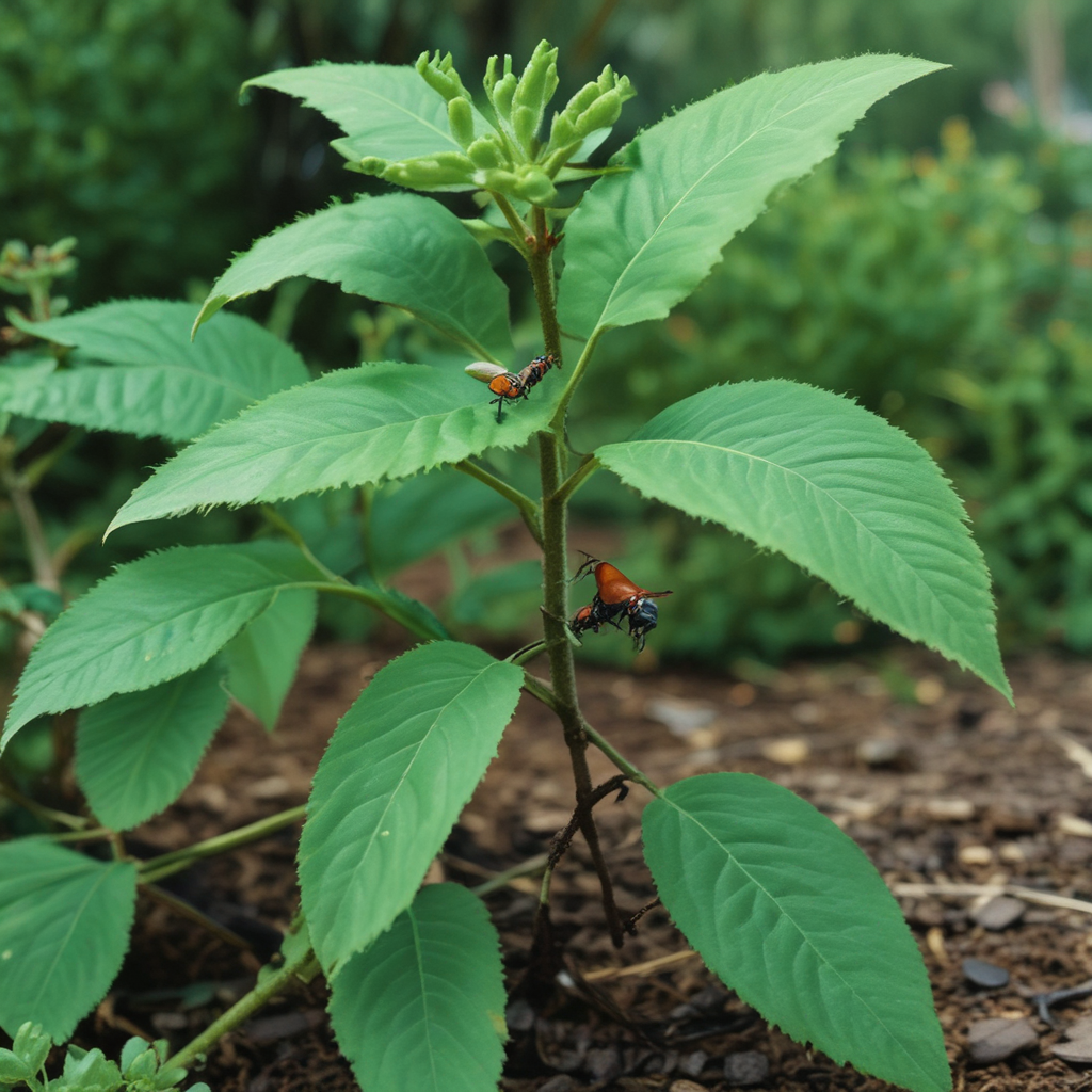 У некоторых видов растений есть "система защиты" от насекомых