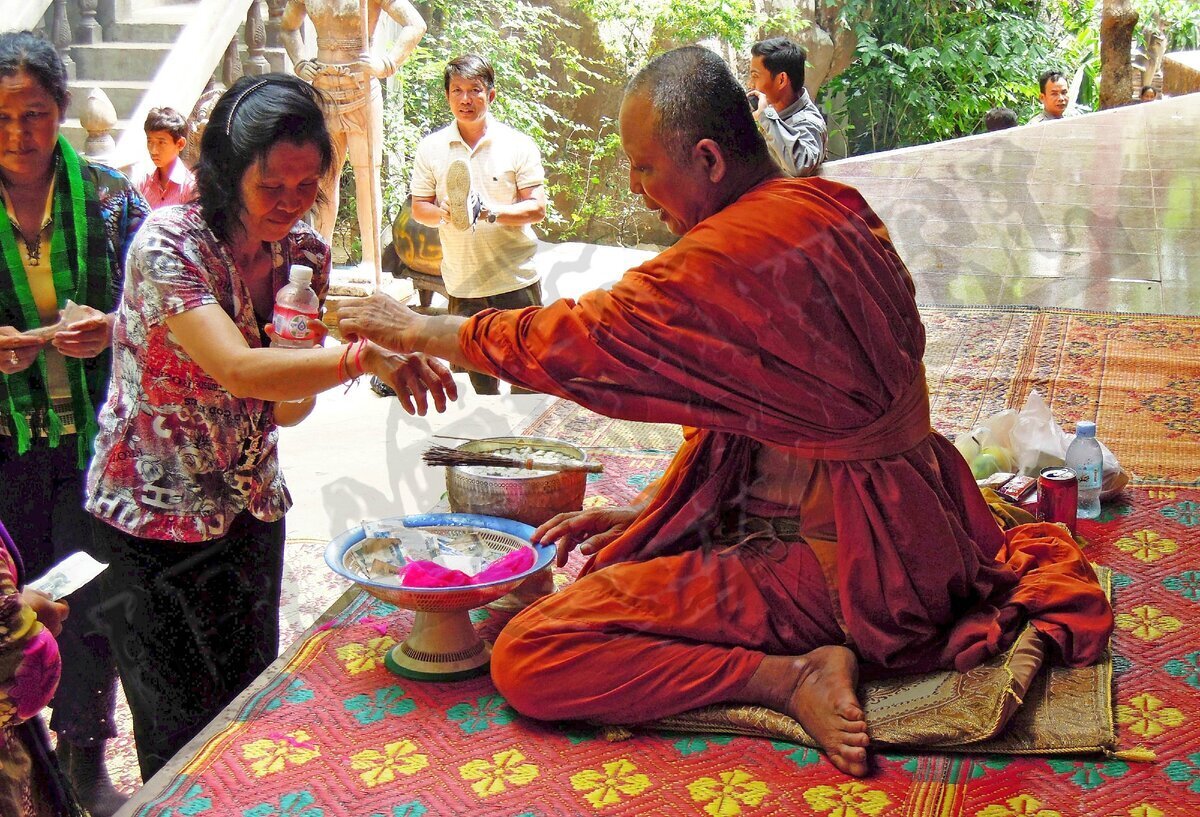 Священная хлопковая веревочка от монахов