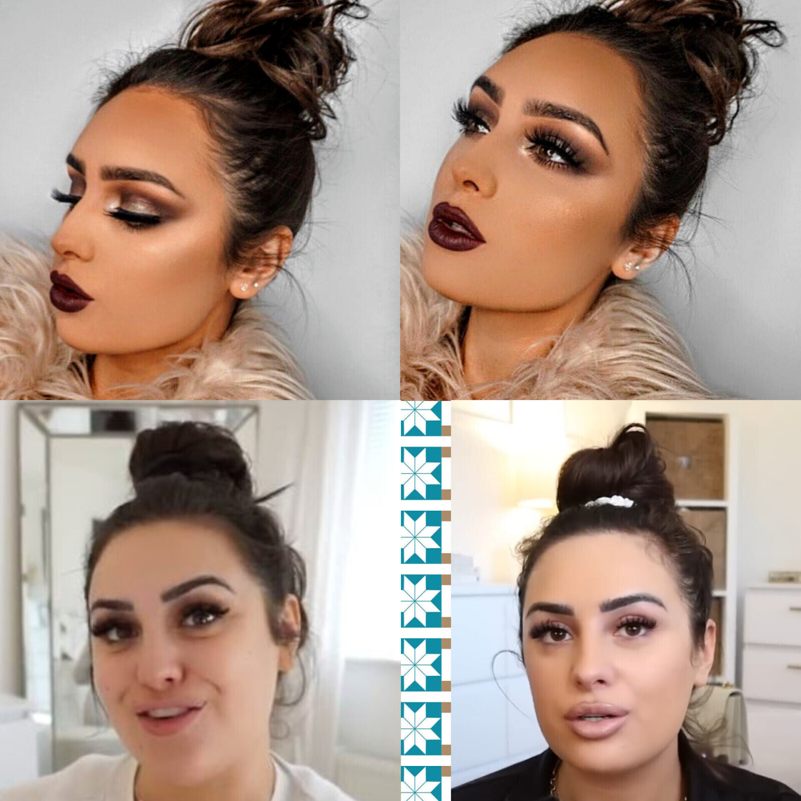 Эми-Роуз Уокер Пучок Причёски Небрежный Тёмный