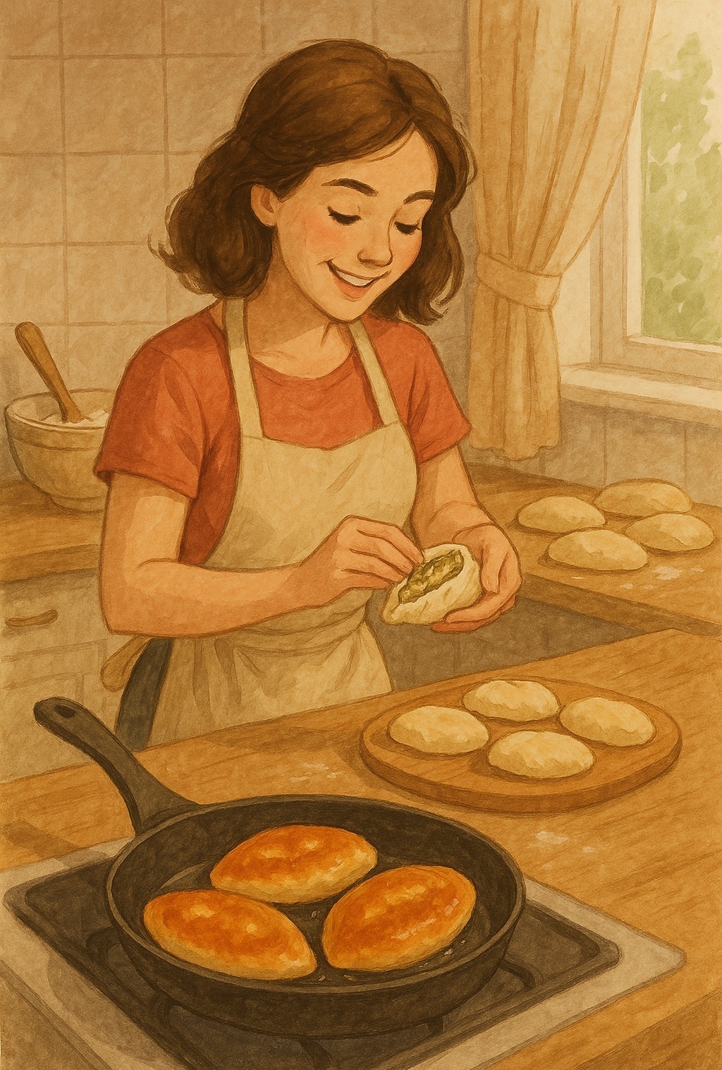 Пирожки для ленивых, но очень голодных.