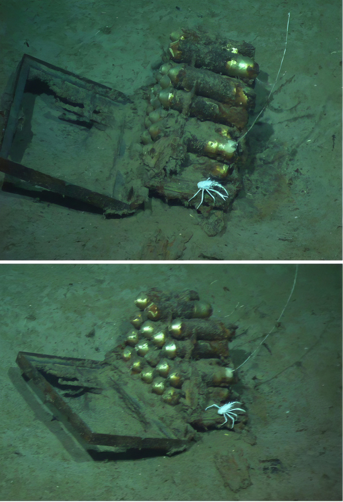 Фотографии обломков знаменитого "Титаника", сделанные на дне Атлантического океана