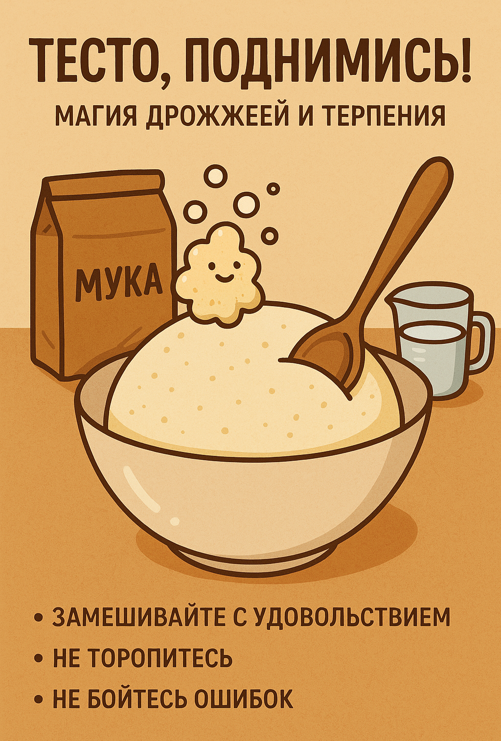 Тесто, поднимись! Магия дрожжей и терпения!