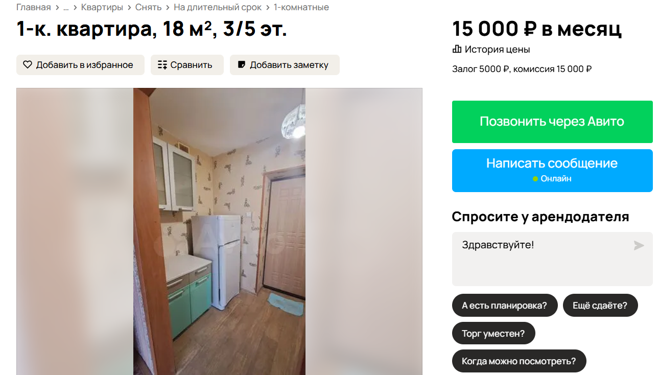 Как люди снимают квартиры за 20 000? Страшно смотреть цены на "Авито"