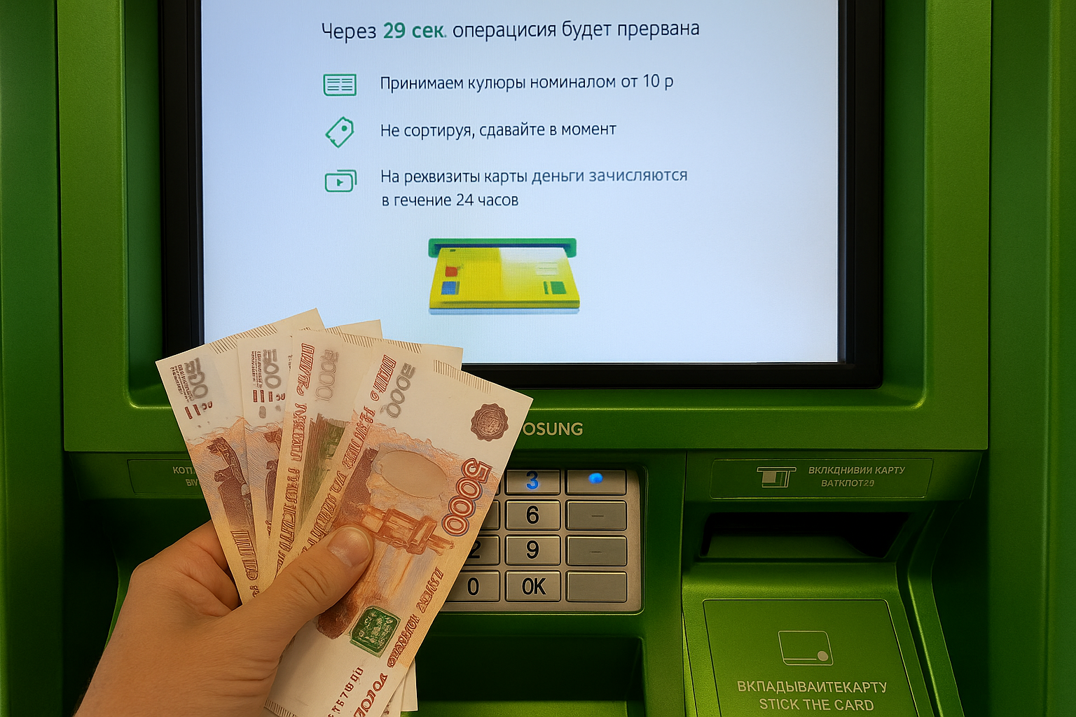 Женщина внесла на карту 500 т. р., а пришел 1 млн. А потом банк потребовал все деньги назад — и еще 40% сверху
