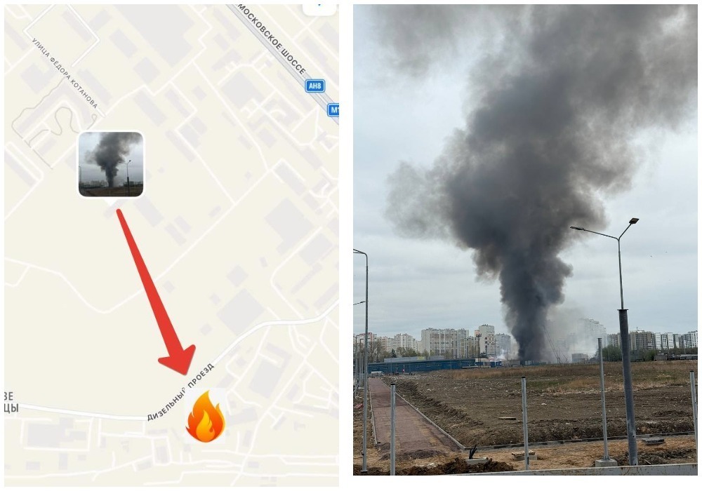 Столп дыма испугал жителей Санкт-Петербурга и остановил транспорт. Мой экслюзив с места событий