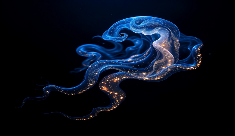 Из бездны океана извлечено нечто невообразимое — сияющее откровение из пучины, загадочный организм, чья природа ускользает от понимания