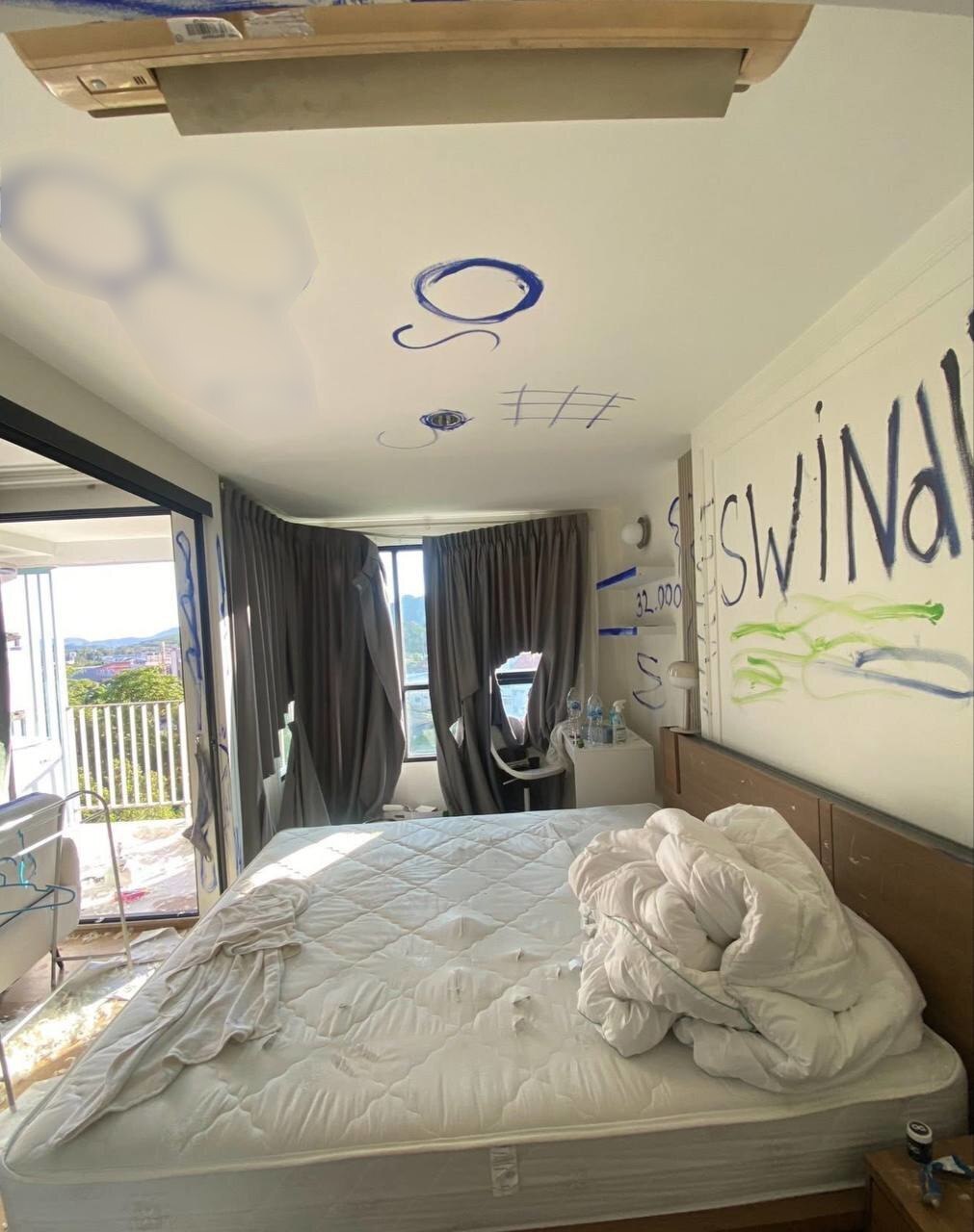 «Я просто заплакала»: украинка разгромила арендованную квартиру в Таиланде