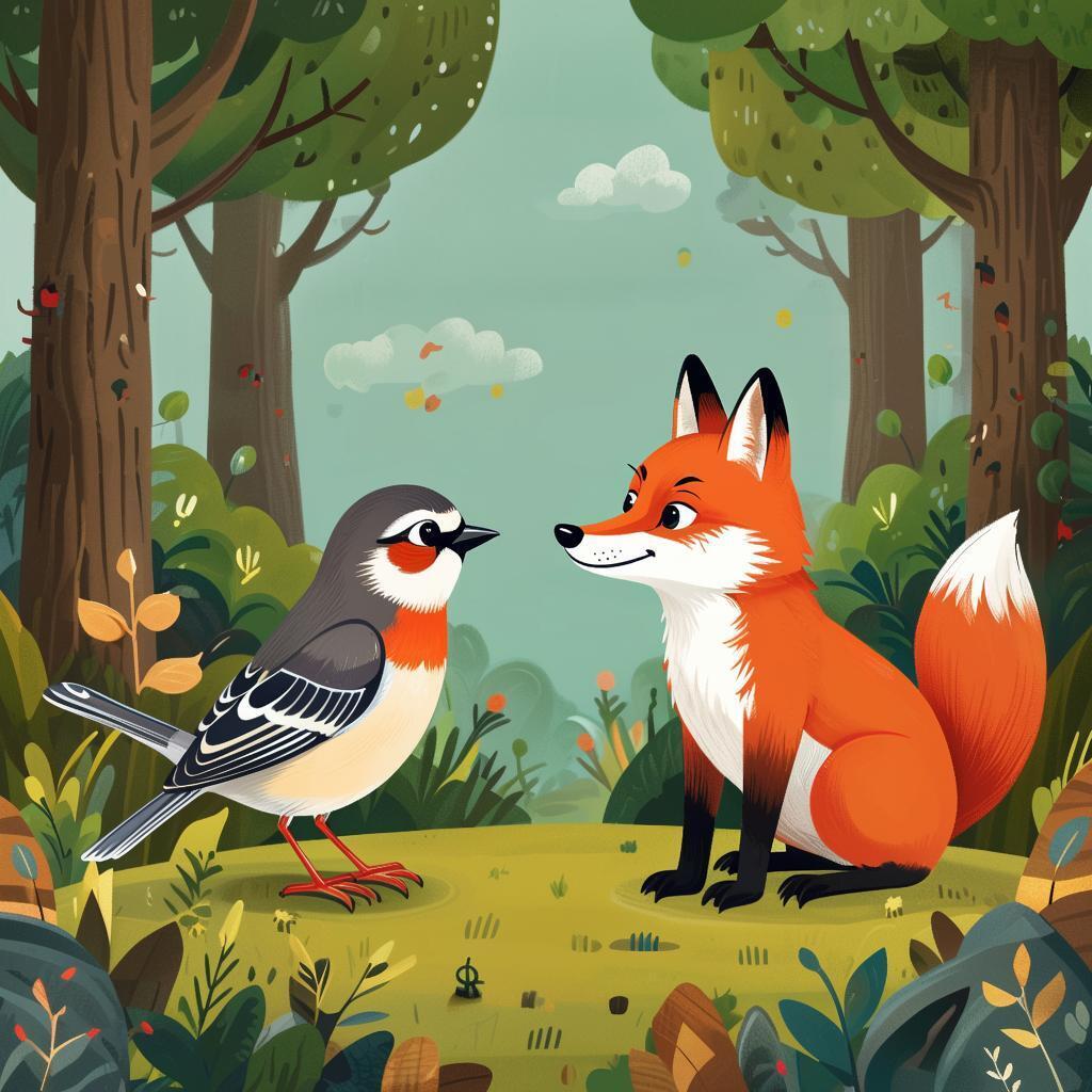 Детская сказка о храбром воробышке