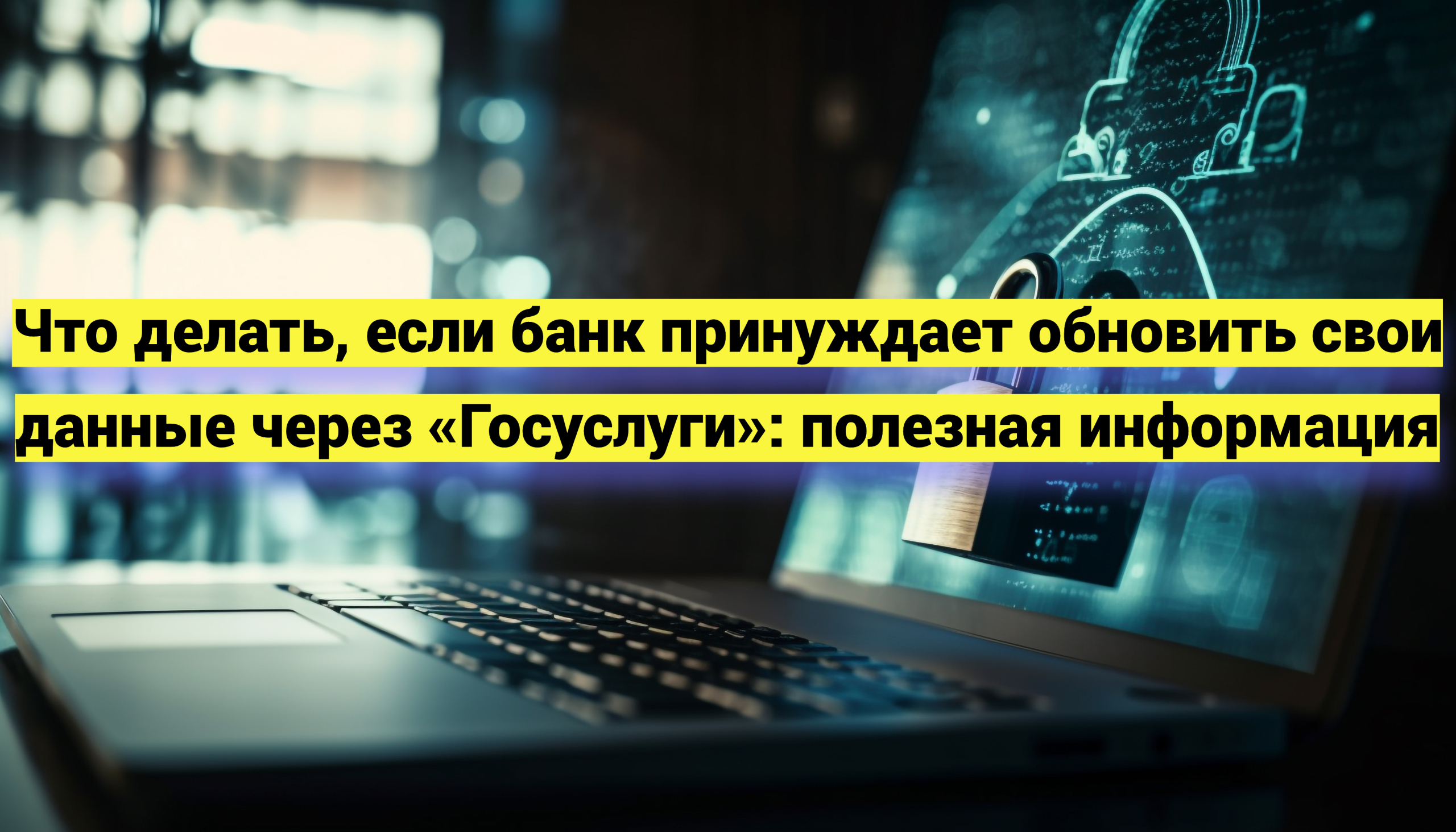 Что делать, если банк принуждает обновить свои данные через «Госуслуги»: полезная информация