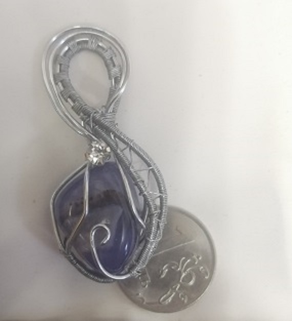 🟩Сапфирин? Сине/голубой агат. Минерал помогает в любви и судебных тяжбах