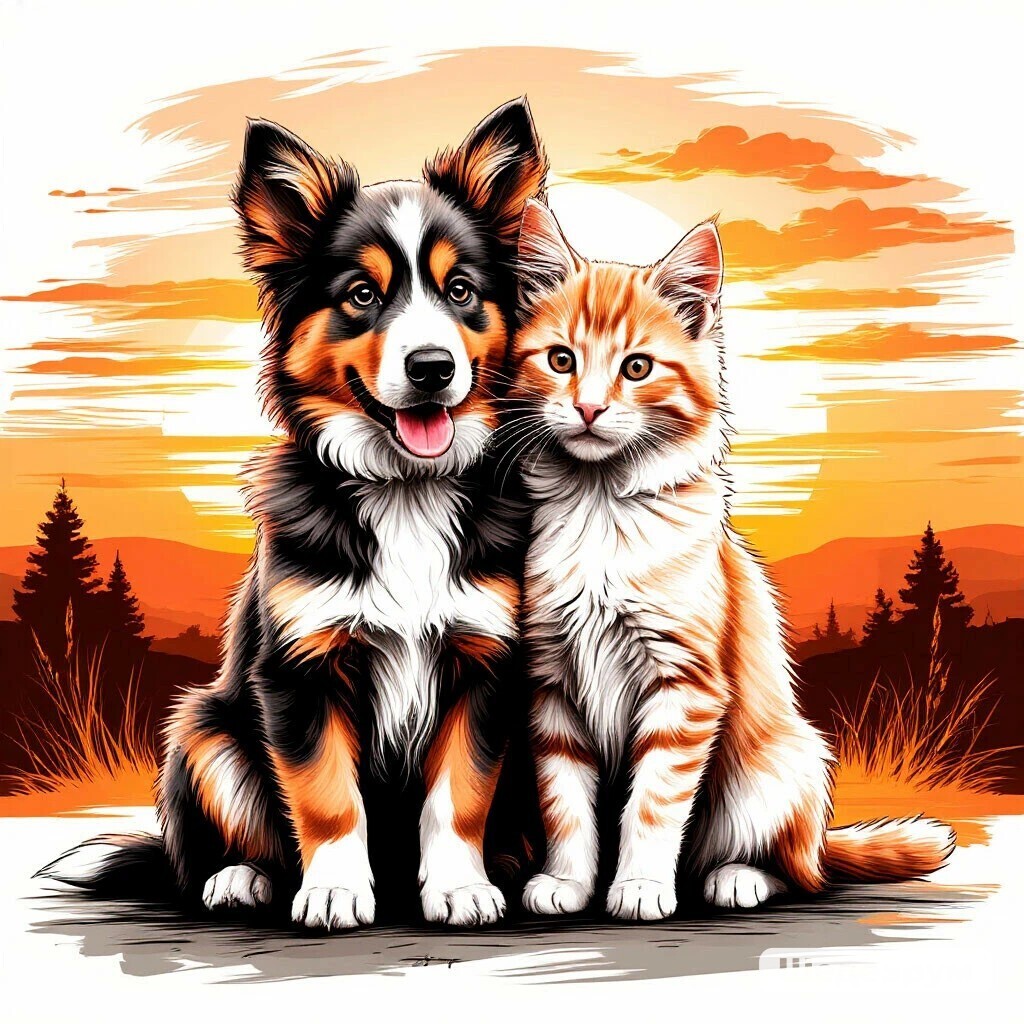 Дружба Рекса и Мурзика.