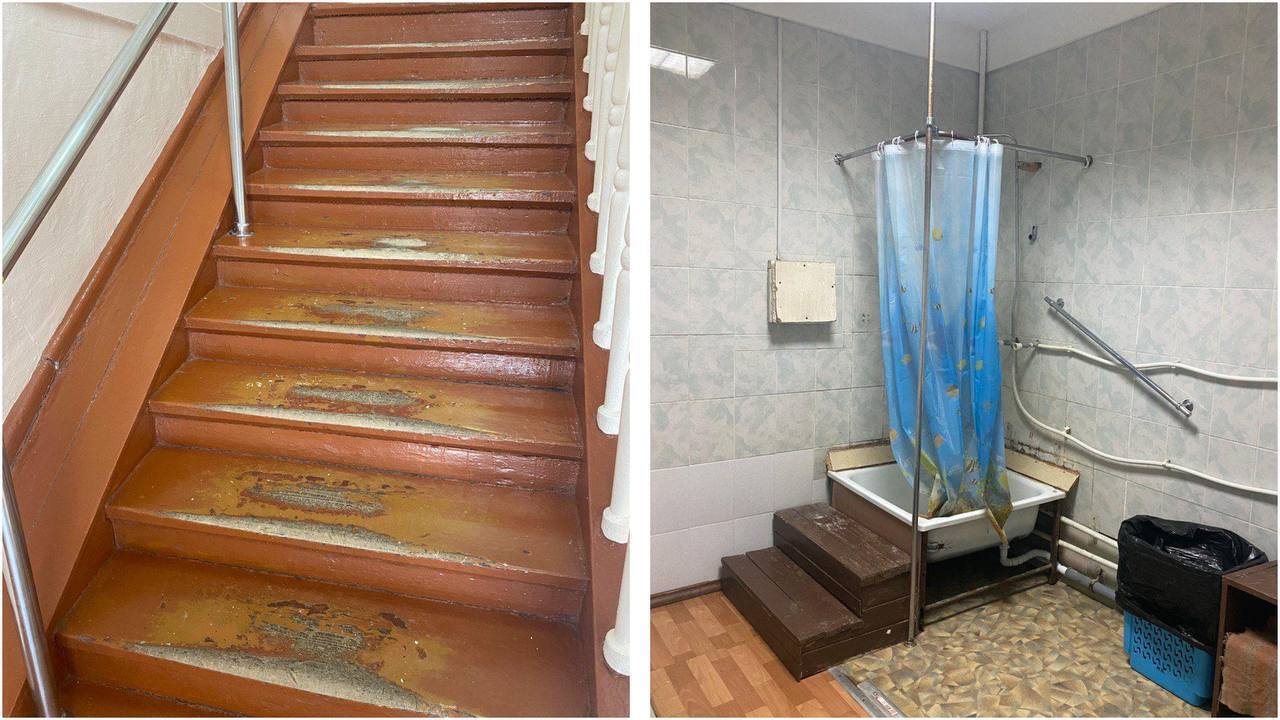 Развалили: Работу стационара Красноярской межрайонной больницы №3 остановили. Здание угрожает упасть на голову пациентам. Фото: Kras Mash