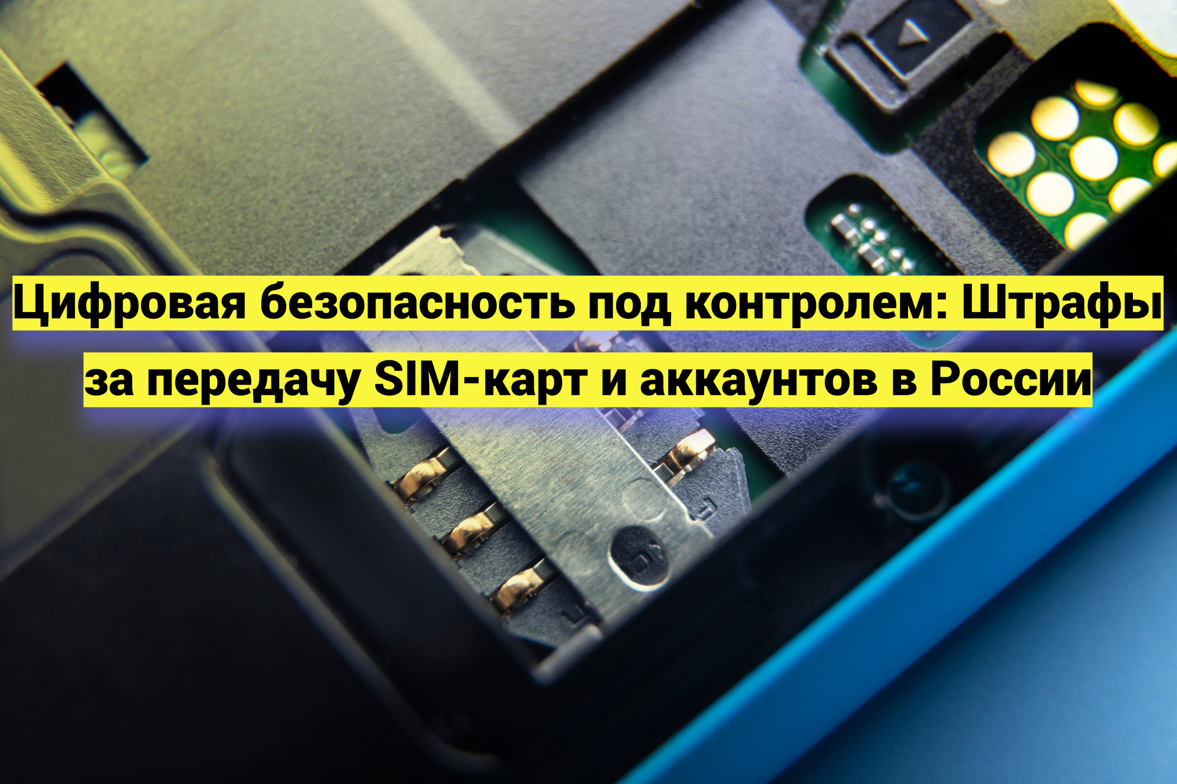 Цифровая безопасность под контролем: штрафы за передачу SIM-карт и аккаунтов в России