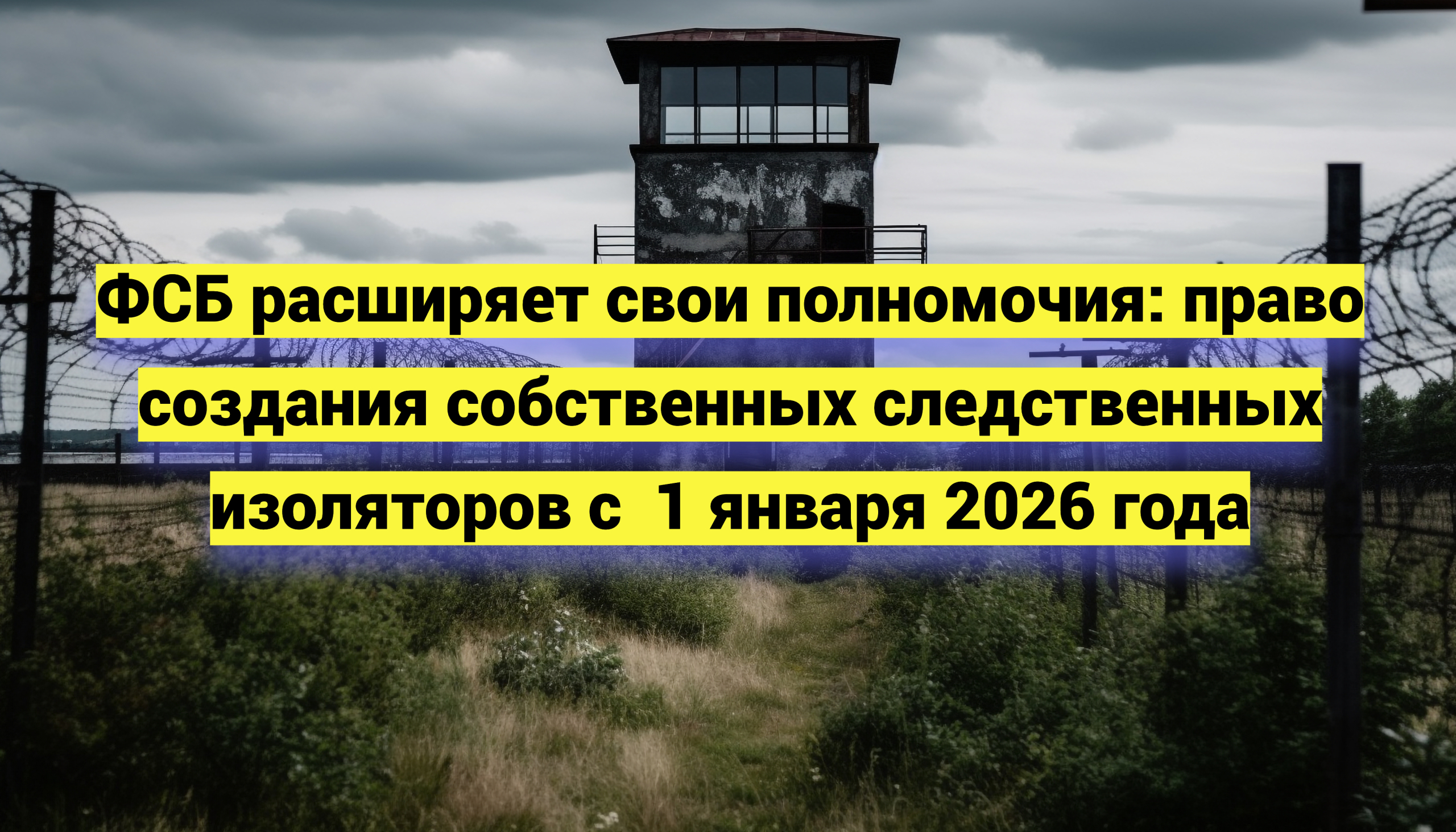 ФСБ расширяет свои полномочия: право создания собственных следственных изоляторов с 1 января 2026 года