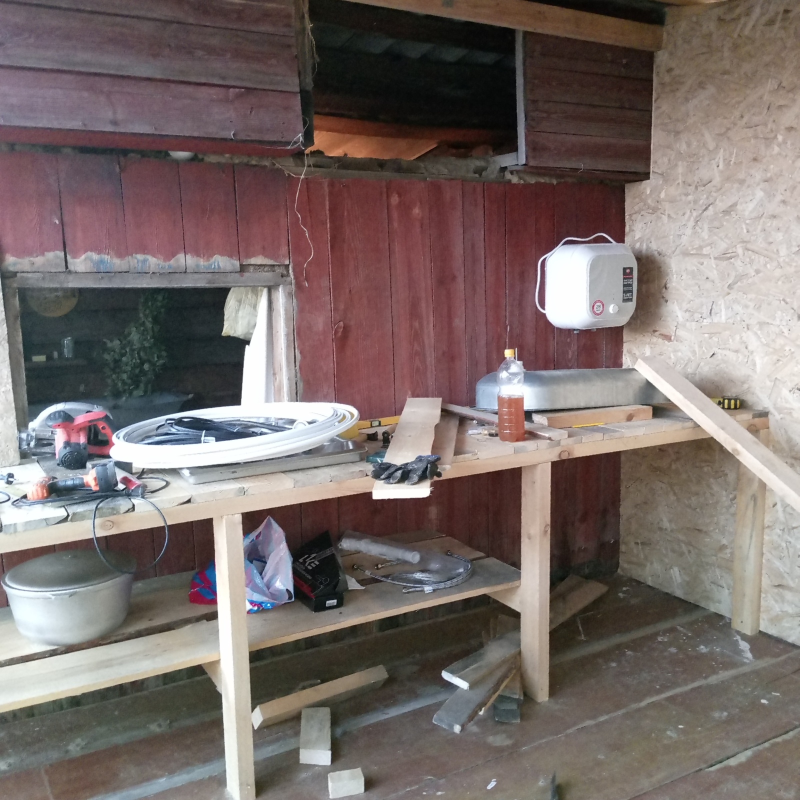 Продолжаем строить летнюю кухню