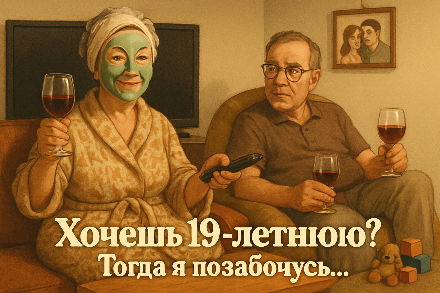 Он хотел молодую. И жена пообещала вернуть его в прошлое