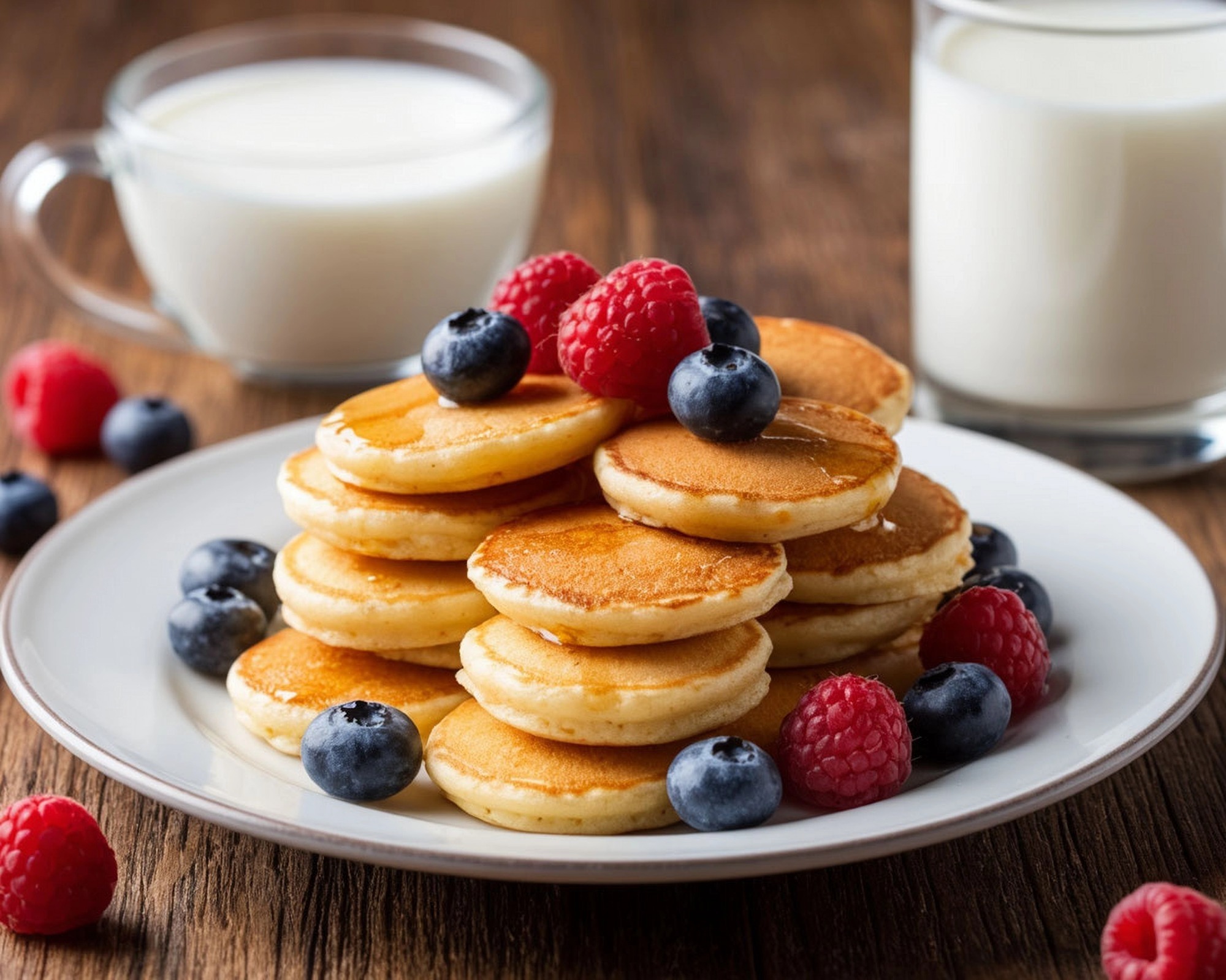 Мини-панкейки: нежные и воздушные, тают во рту! Пошаговый рецепт 🥞✨😋🤤