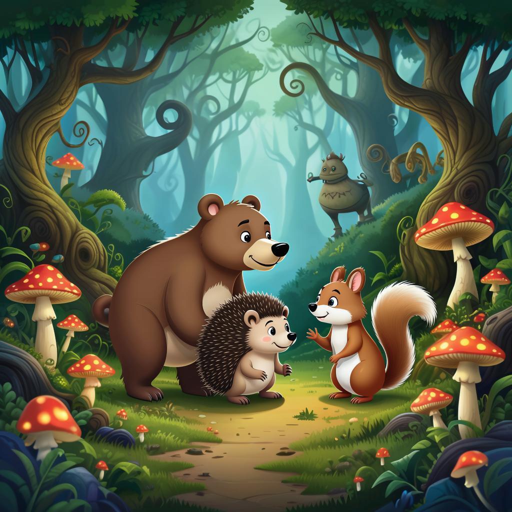 Детская сказка: Тайна загадочного леса.