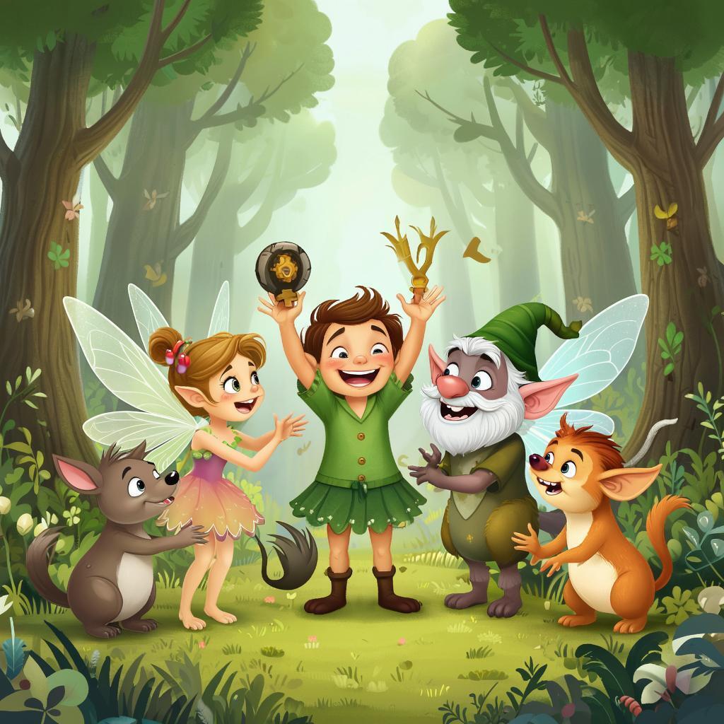 Детская сказка: Тайна загадочного леса.