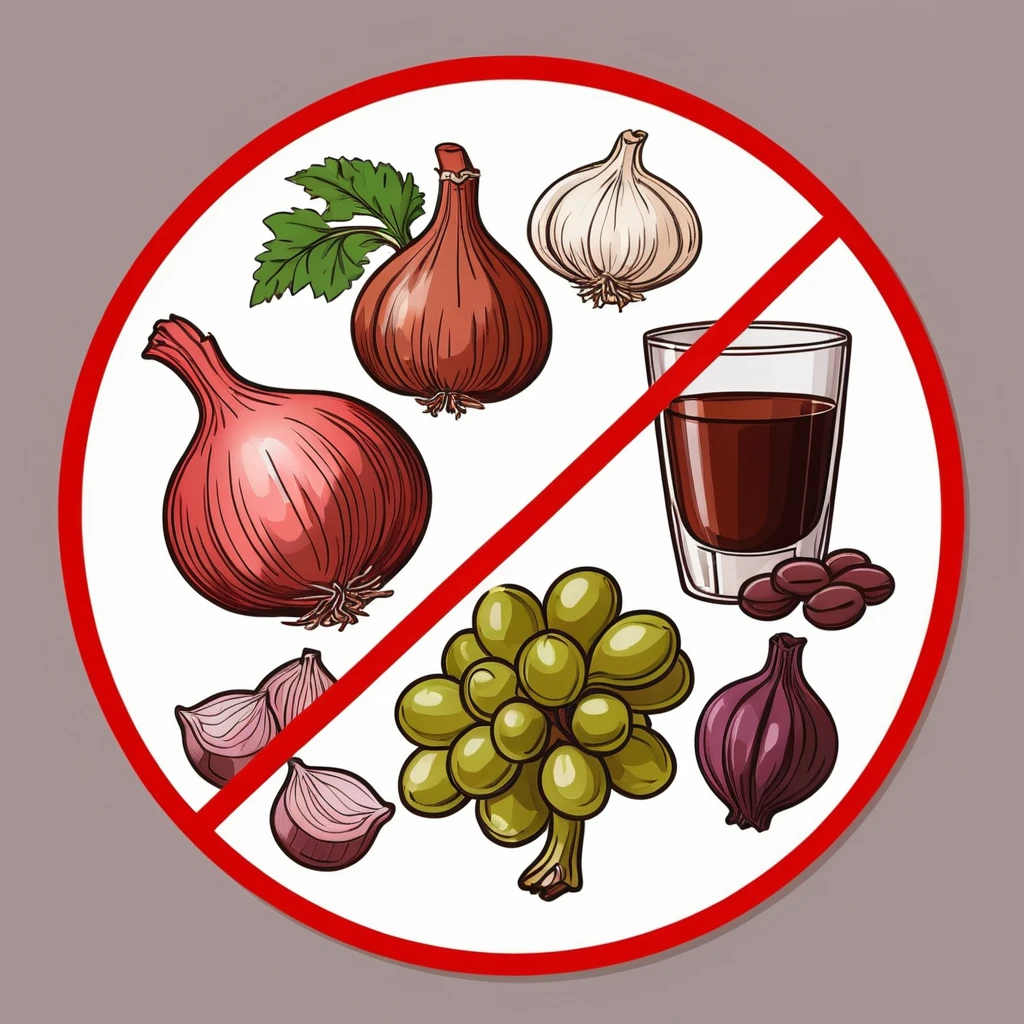 Опасные продукты для кошек.