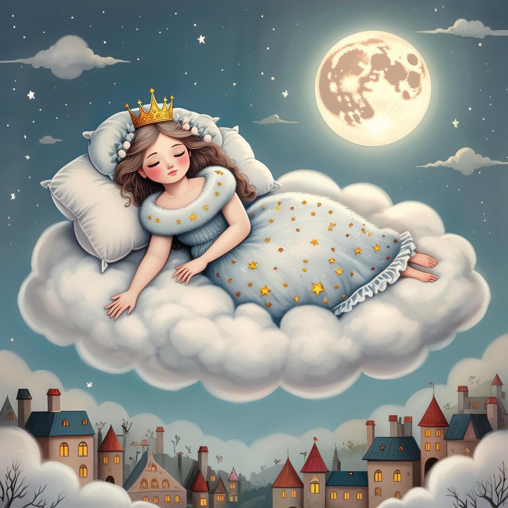 Детская сказка. Королева Зевота и её сонное королевство.