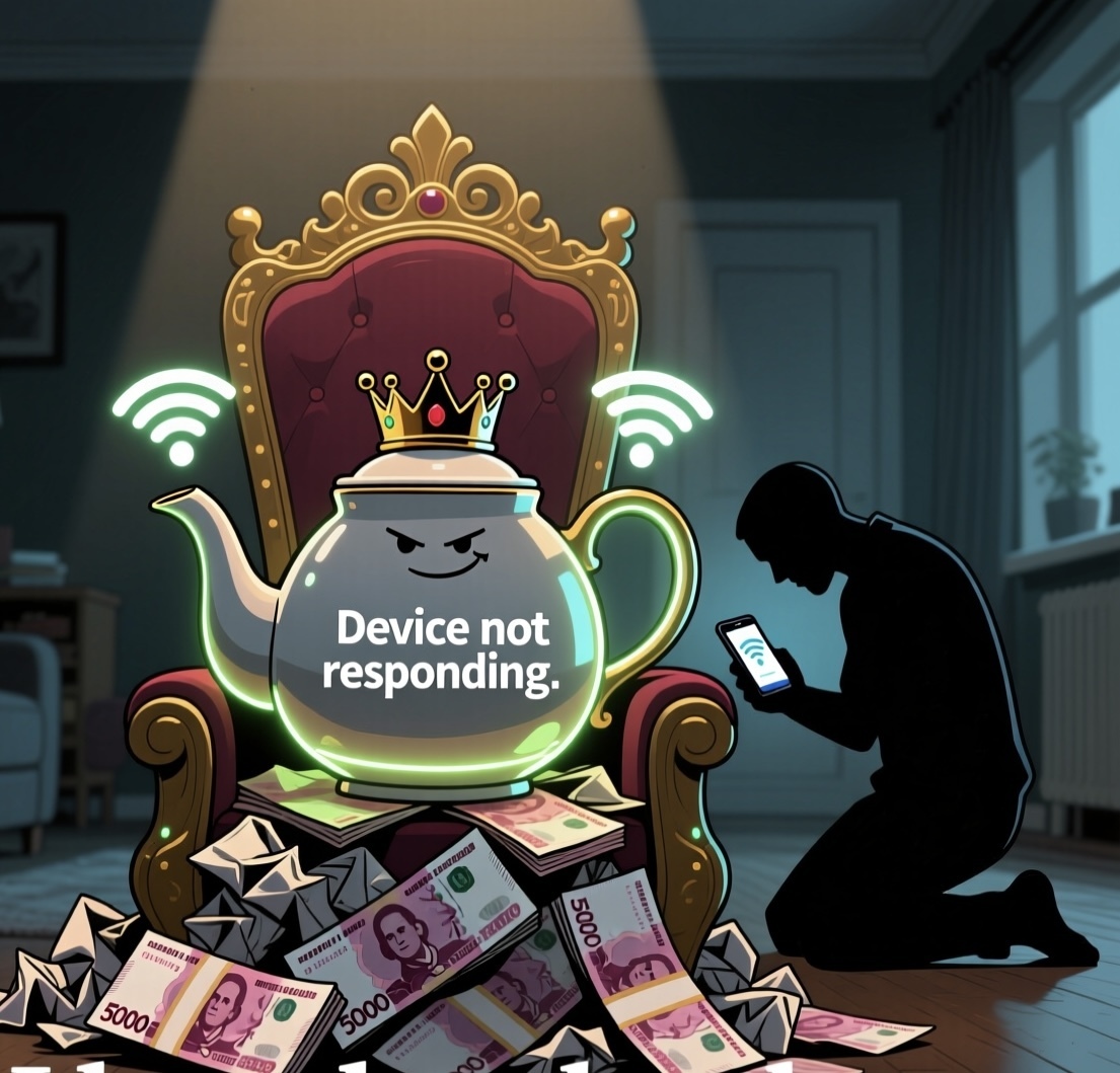 Купил умный чайник за 8 000 ₽. Через неделю понял: я — не умный. Я лох!