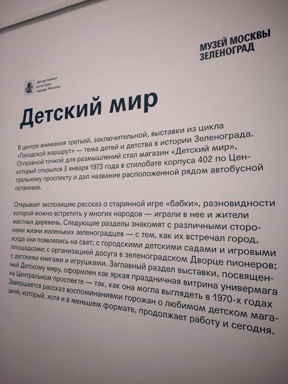 🧸 Где живёт детство: выставка «Детский мир» в Зеленограде