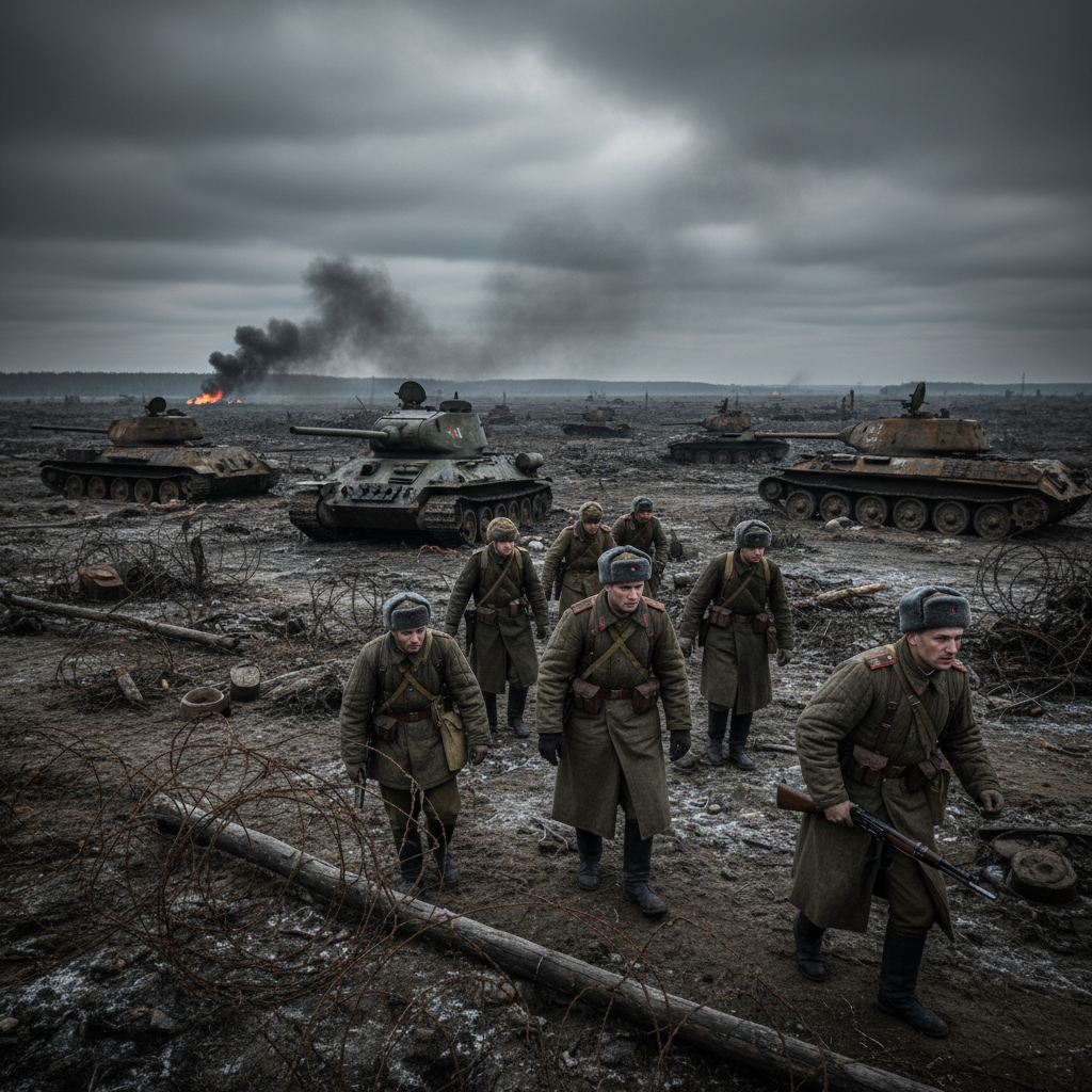 Стих: Память погибшим Солдатам. Доблесть и честь — не слова на ветру, А бронза сердец под шинелями стёг.