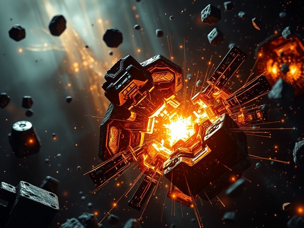 Интересный Факт: В космосе металл может срастаться сам по себе. Это явление называется "холодной сваркой"