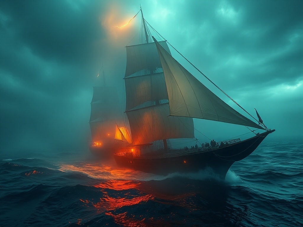 Интересный мистический факт: В мире существует загадочное явление, известное как "Корабль-призрак Летучий Голландец". Согласно легенде, это судно.....