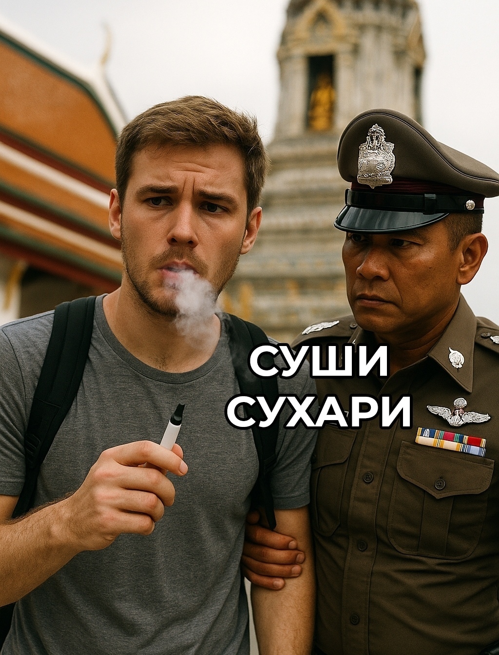 Покурил айкос в храме для буддистов