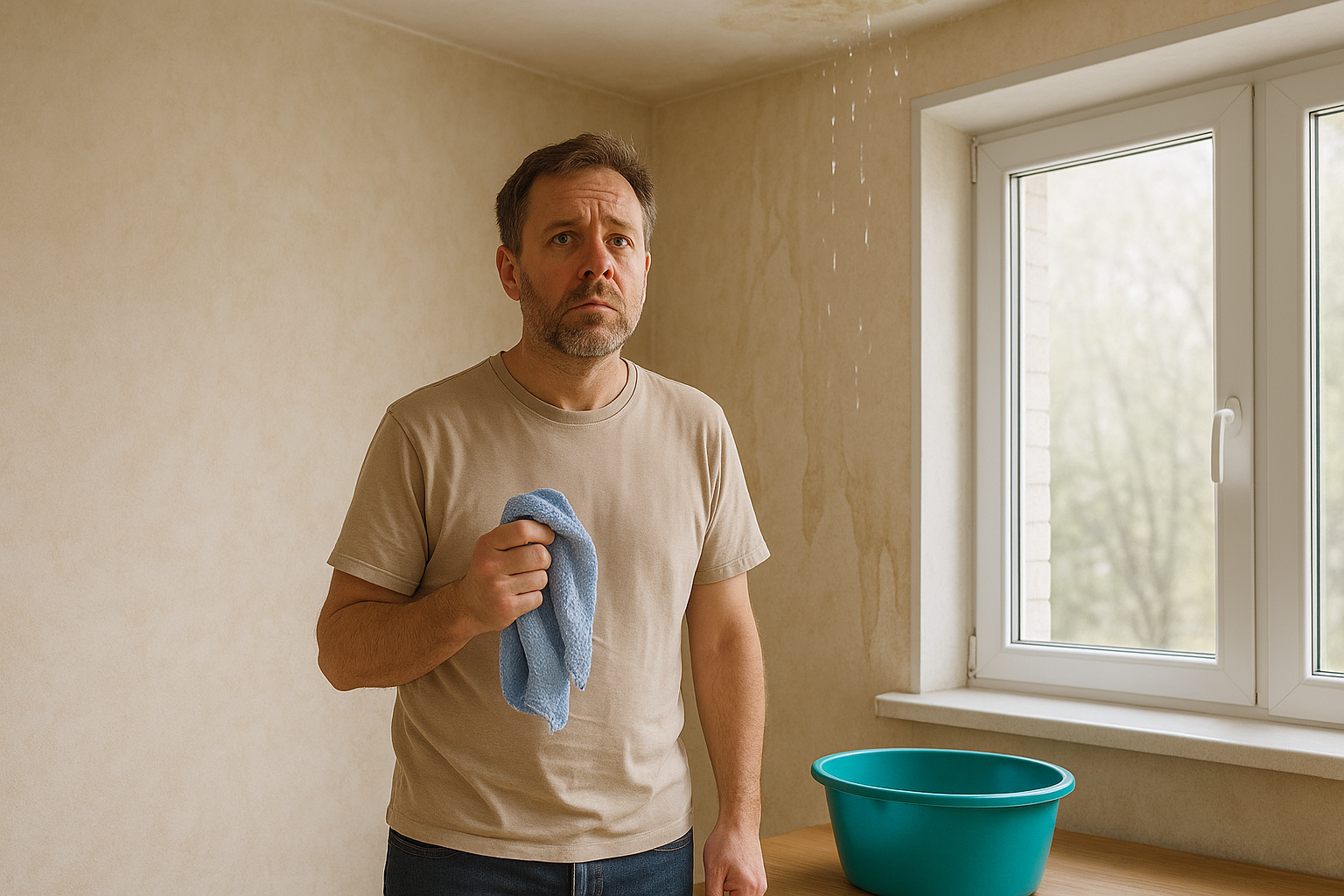 Сосед отрицает потоп, а потолок течёт. Что делать, чтобы возместили ущерб