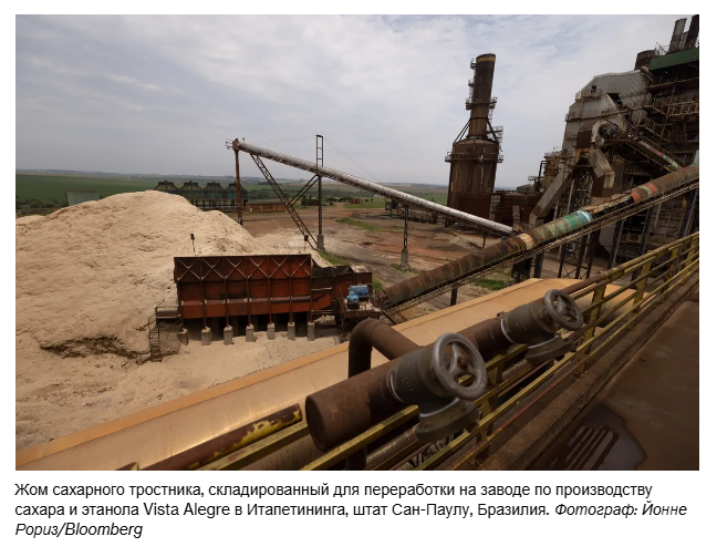 Цена на нерафинированный сахар достигла двухнедельного максимума после того, как бразильские заводы перешли на этанол