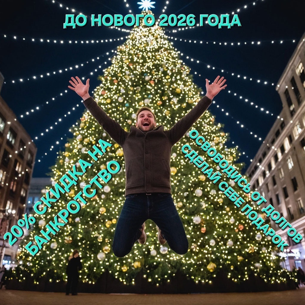 Скидка 20% на банкротство до 29.12.25