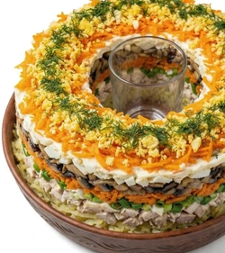 Салат "Любаша" - не только колоритный, но и очень вкусный