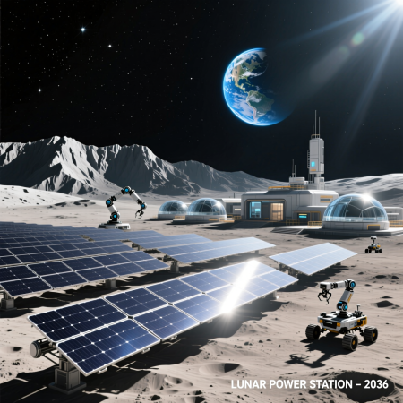 Роскосмос планирует создать лунную электростанцию к 2036 году