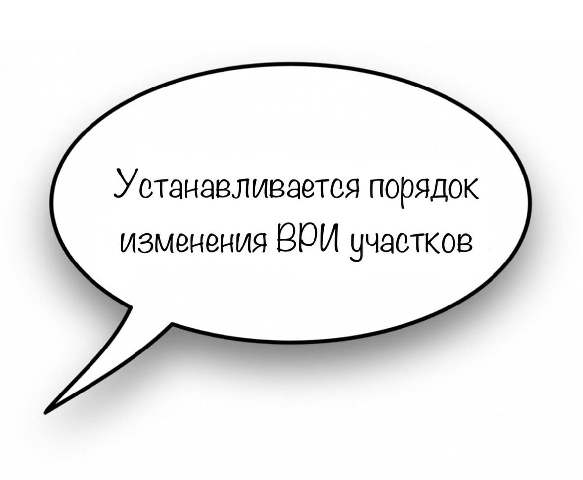 Устанавливается порядок изменения ВРИ участков
