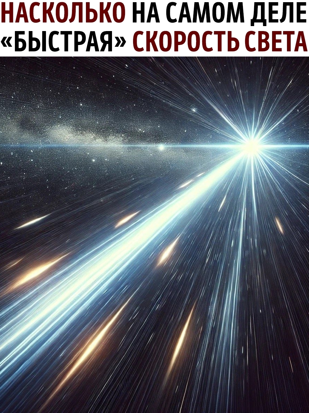 Насколько на самом деле «быстрая» скорость света?