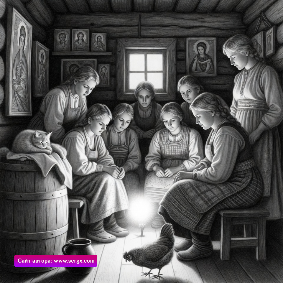 Зеркала, тени и шёпот судьбы. Какие жуткие гадания проводили девушки на Святки?